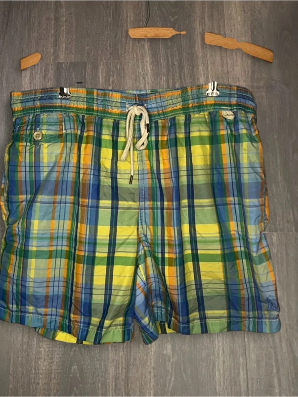 Polo Ralph Lauren‎ Plaid Swim Trunks Men’s Medium